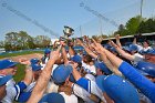 Baseball vs Babson  Wheaton College Baseball players celebrate their victory over Babson to win the NEWMAC Championship for the third year in a row. - (Photo by Keith Nordstrom) : Wheaton, baseball, NEWMAC